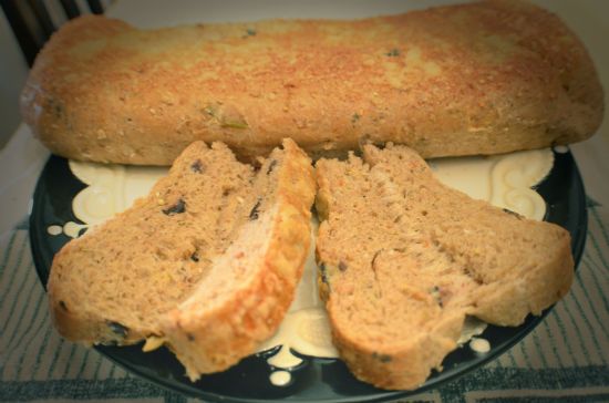 Focaccia con oliva (Whole Wheat Organic)