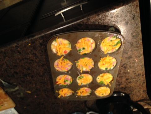 Cupcake omlettes