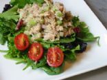 Tuna Salad on Fresh Spinach