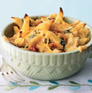 Three-Cheese Chicken Penne Florentine