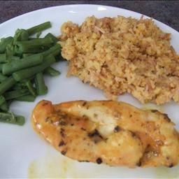 Light Mustard Honey Chicken - Baked