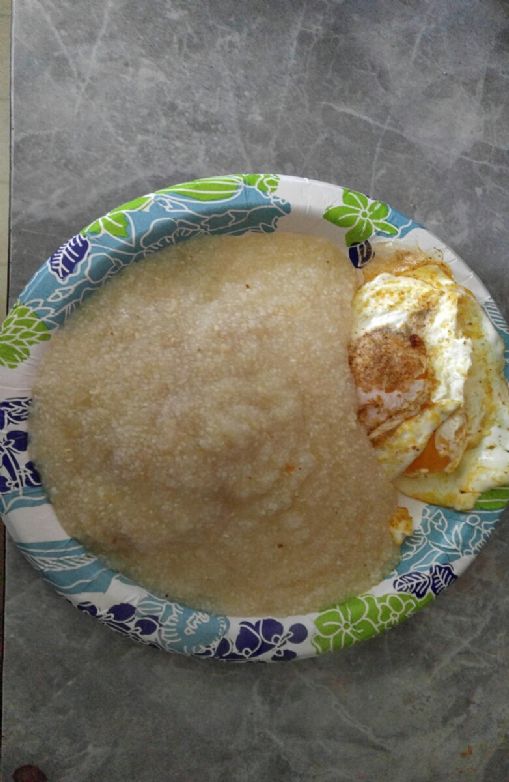 Grits and two whole eggs