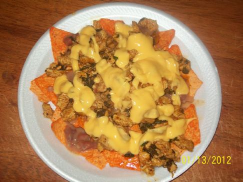 Baked Dorito Chicken Nachos