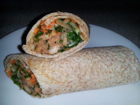 Thai Chicken and Fresh Veggie Wraps