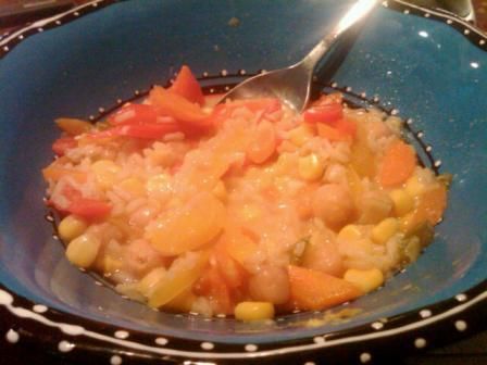 Sweet Pepper Coconut Corn Chowder