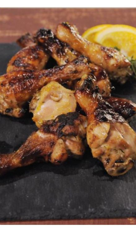 Healthy honey orange chicken drumsticks