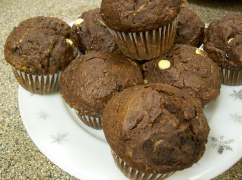 Rich Double - Chocolate Zucchini Muffins