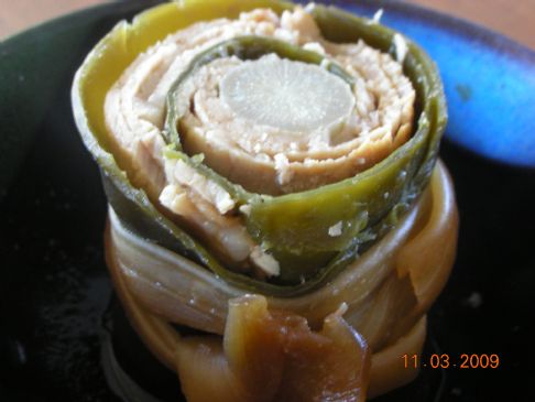 Kelp Roll with Sliced Pork and Gobo (Konbu-maki)