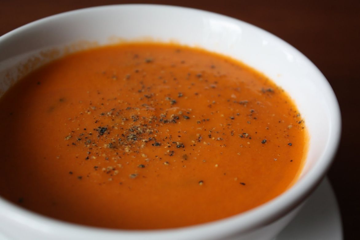 Herb Roasted Carrot and Tomato Bisque