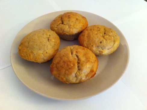 Banana Nut Oatmeal Protein Muffins