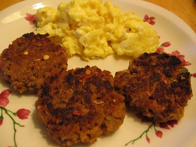 Low Carb TVP Sausage Patties (Vegetarian Underground)