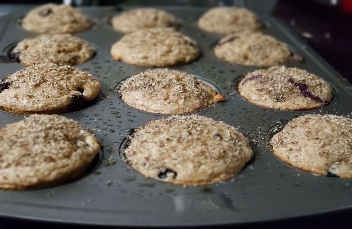 Blueberry Flax Seed Muffins