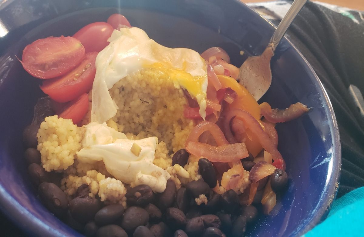Couscous and Egg Bowl