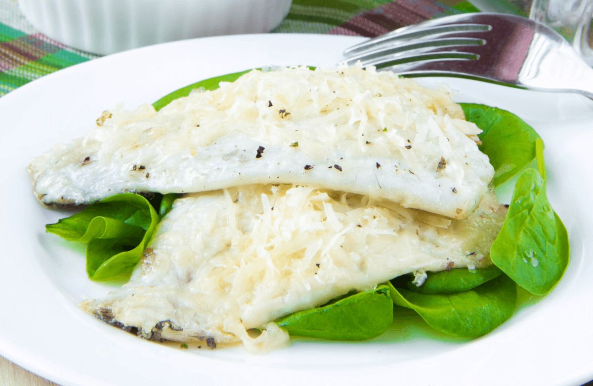Broiled White Fish Parmesan