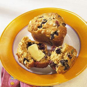 Oatmeal-Blueberry Muffins