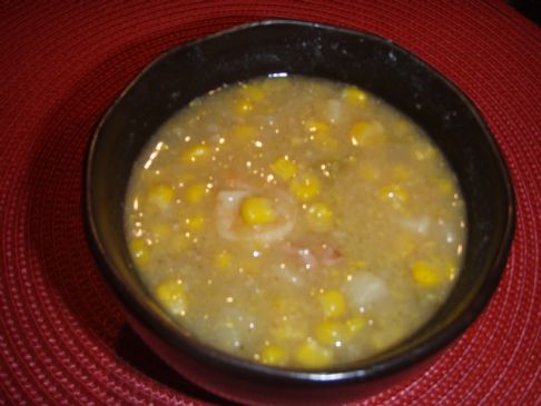 Southwestern Corn and Shrimp Chowder