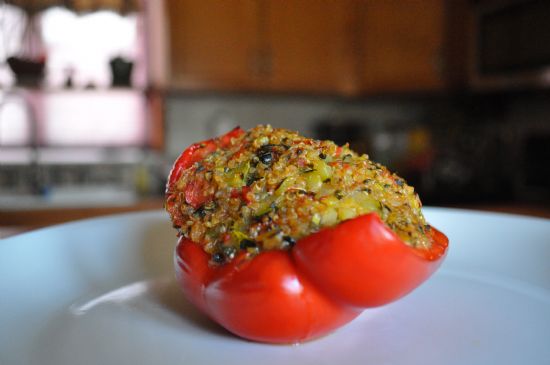 Whole Grain Vegetable stuffed Peppers