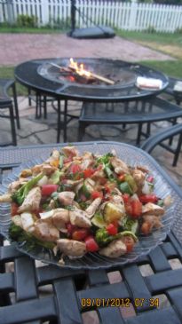 Grilled Chicken Rataouille Stir Fry