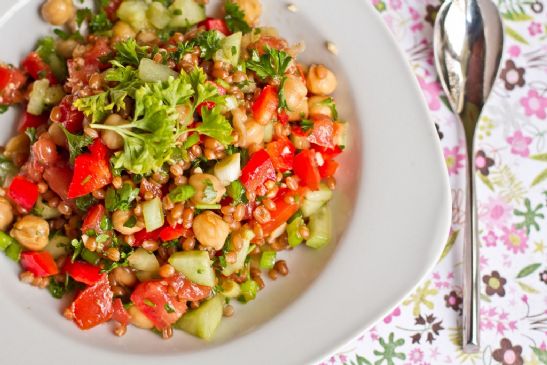 Back-On-Track Wheatberry and Bean Salad