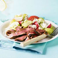Greek-Style Steak and Tomato Salad