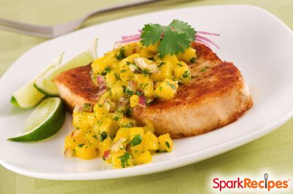 Curried Mango Pork Chops