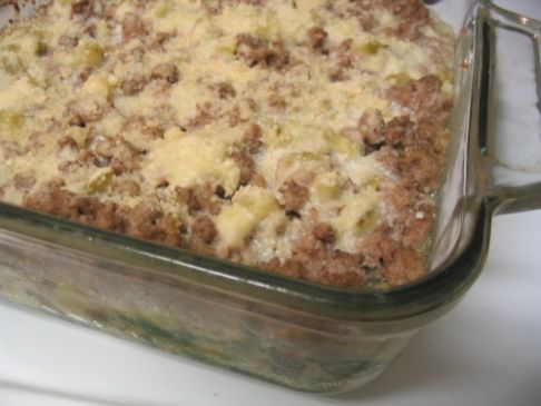 Turkey, Stuffing, and Spinach Casserole