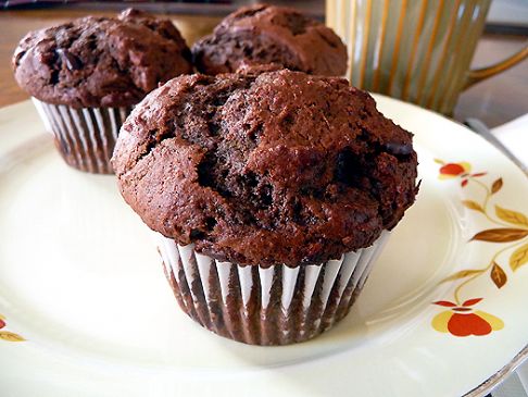 Chocolate-Chocolate Chunk Muffins