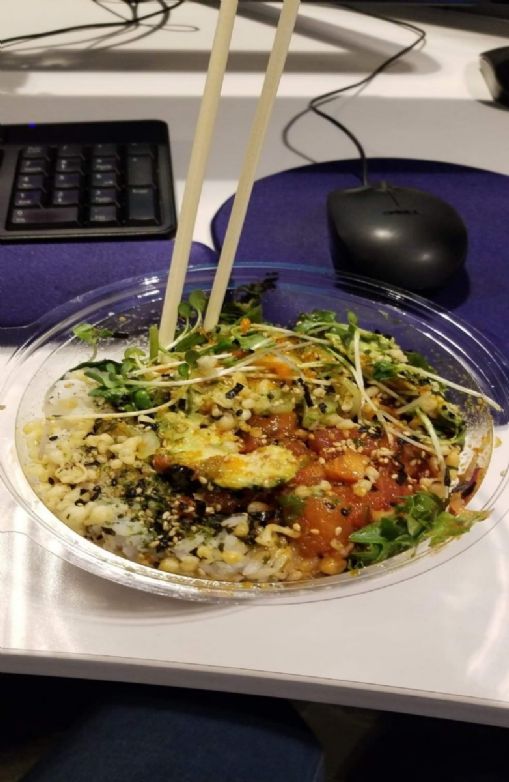 Korean style poke bowl