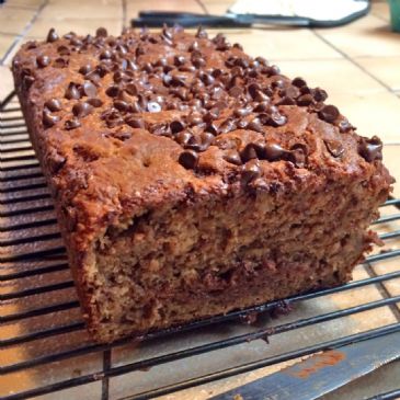 Whole wheat bourbon banana bread