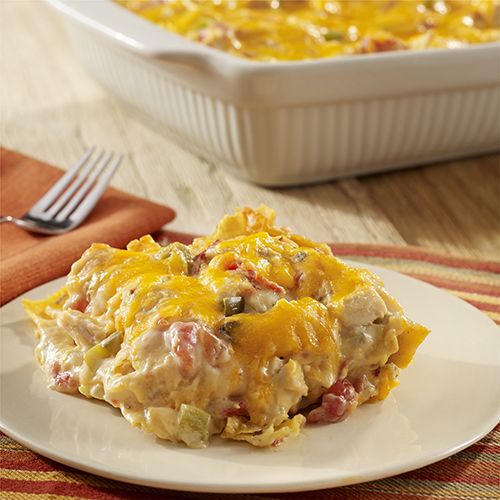 Queen Ranch Chicken Casserole