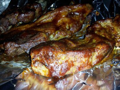Oven Baked Country Style Ribs (marinated, rubbed and BBQ'd)