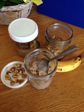 Banana-Walnut Steel Cut Oats