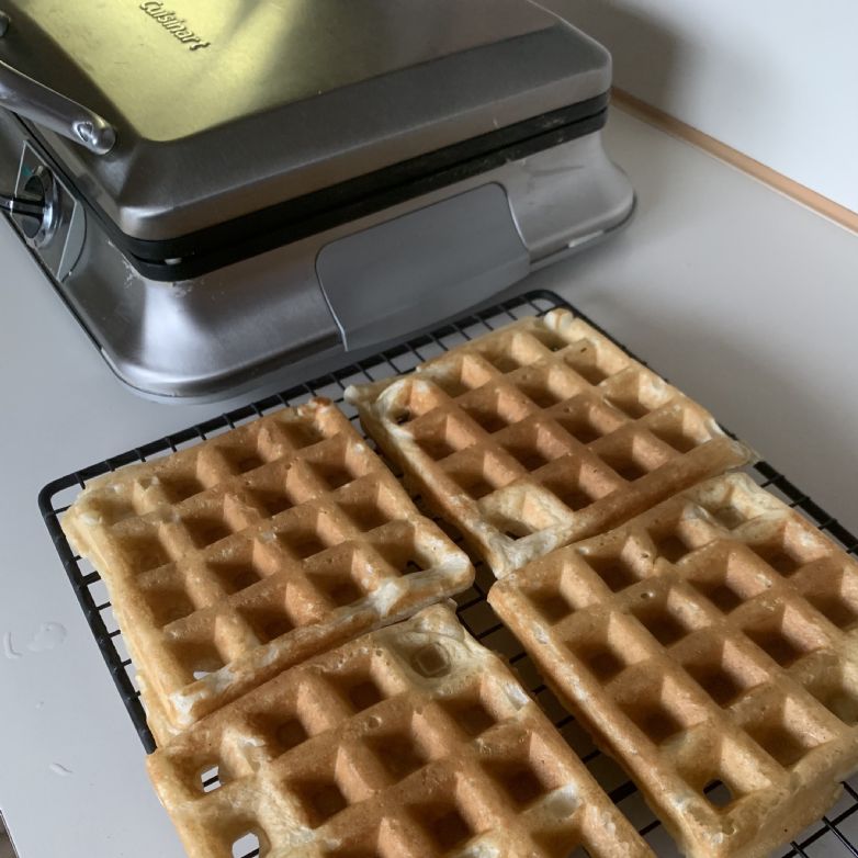 Sourdough belgian waffles