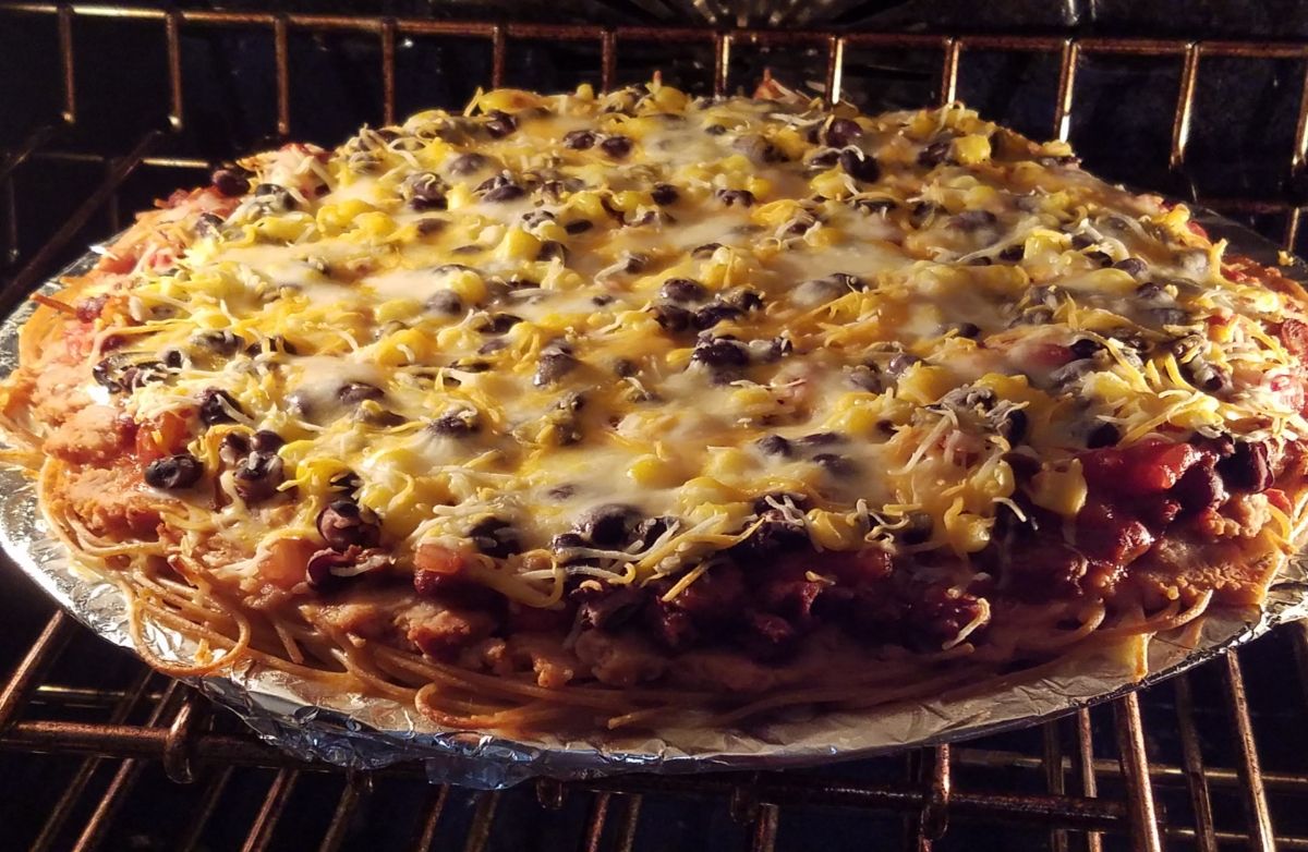 Mexican Pizza (Spaghetti Crust) 1/8 pizza