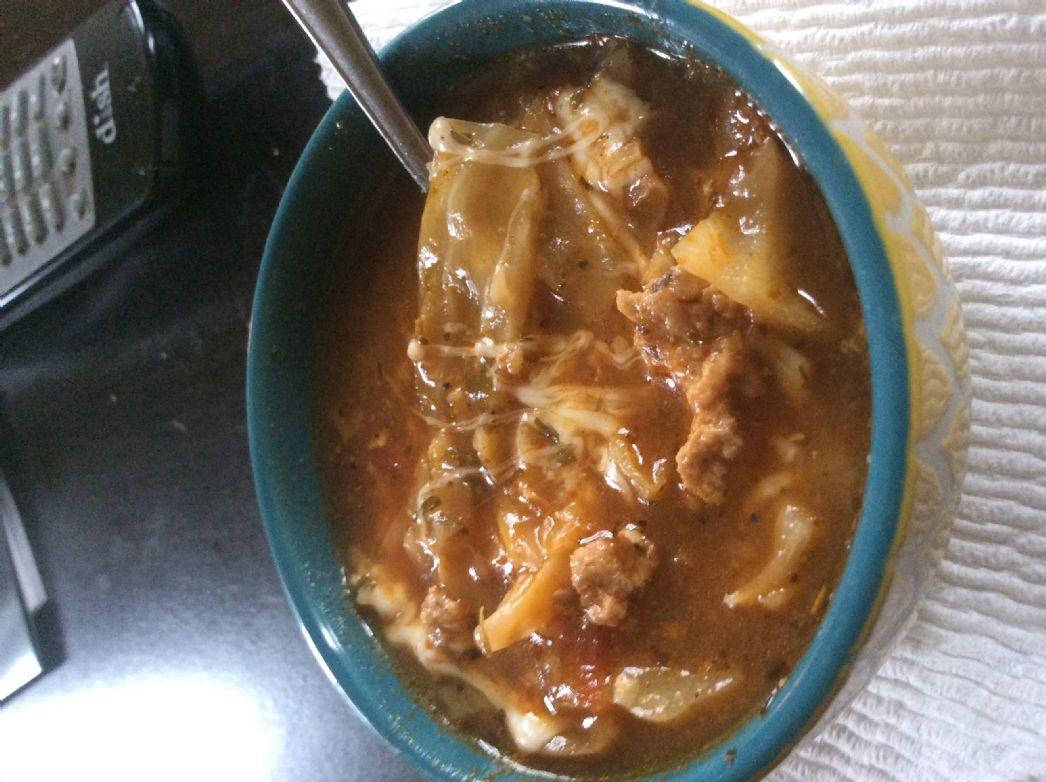 Stuffed cabbage soup - low carb