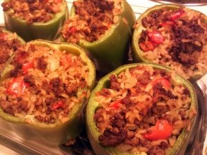 Turkey Curry Stuffed Peppers