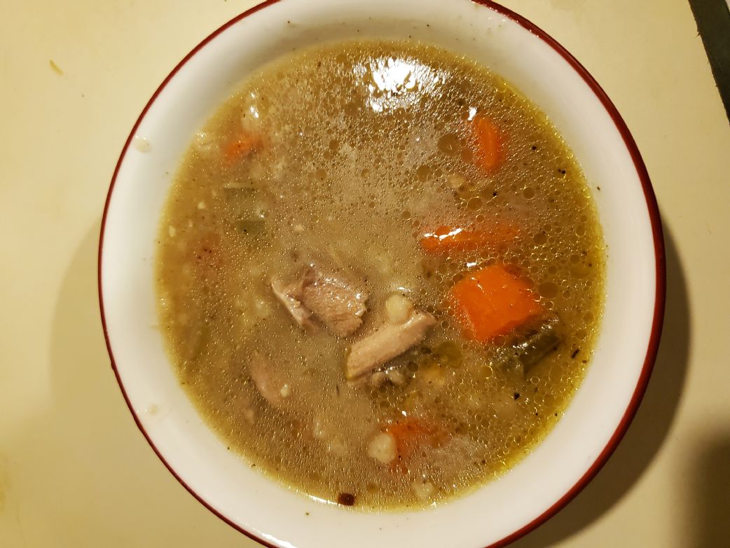 Doug's Homemade Turkey Barley Soup