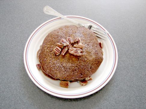 Banana Pecan Buckwheat Pancakes