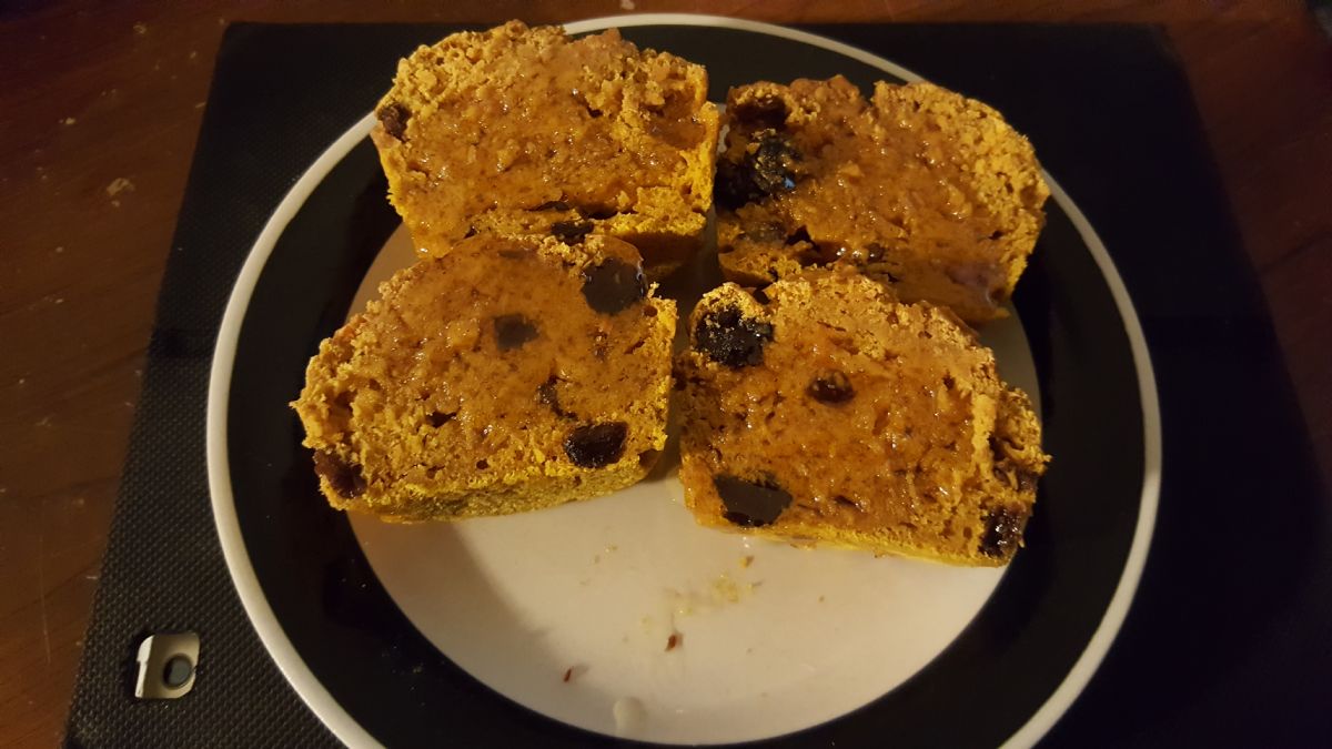 Raisin Carrot Pumpkin Muffins