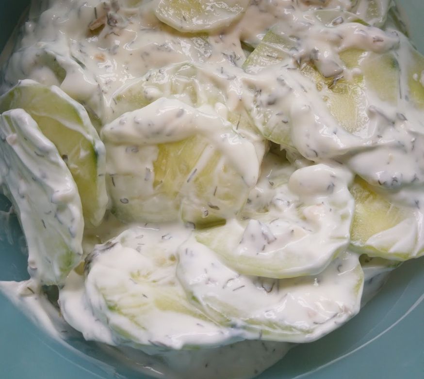 Salad: Creamy Dilled Cucumber Salad
