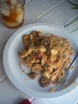tomato and mushroom pasta