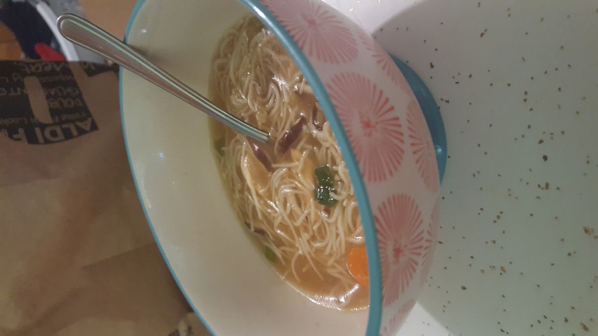 Asian Noodle Soup with Shiitake Mushrooms