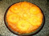 Pineapple coconut upside-down cake