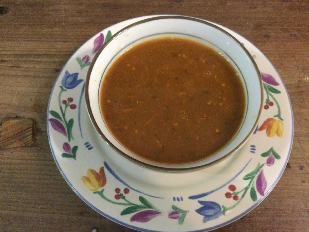 South of the Border Tomato and Tomatillo Soup