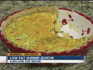 Low Fat Shrimp Quiche