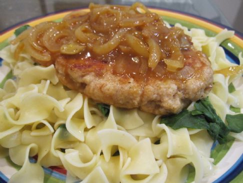 Turkey Salisbury Steak with Onions