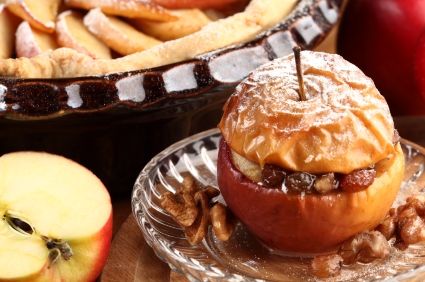 Nutty Baked Apples with Raisins