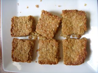 Almond butter flapjack