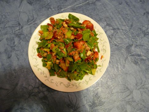 Spinach, Nut, Fruit Salad