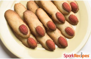 Creepy Halloween Finger Cookies